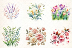 Spring Jasmine Flower Clipart Bundle 99 - CraftNest - Digital Crafting and Art