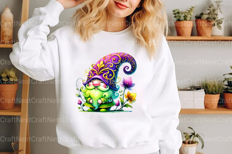 Mardi Gras Gnome Clipart Bundle 3 - CraftNest - Digital Crafting and Art