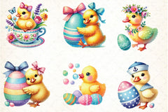 Vintage Easter Duck Clipart Bundle 2 - CraftNest - Digital Crafting and Art