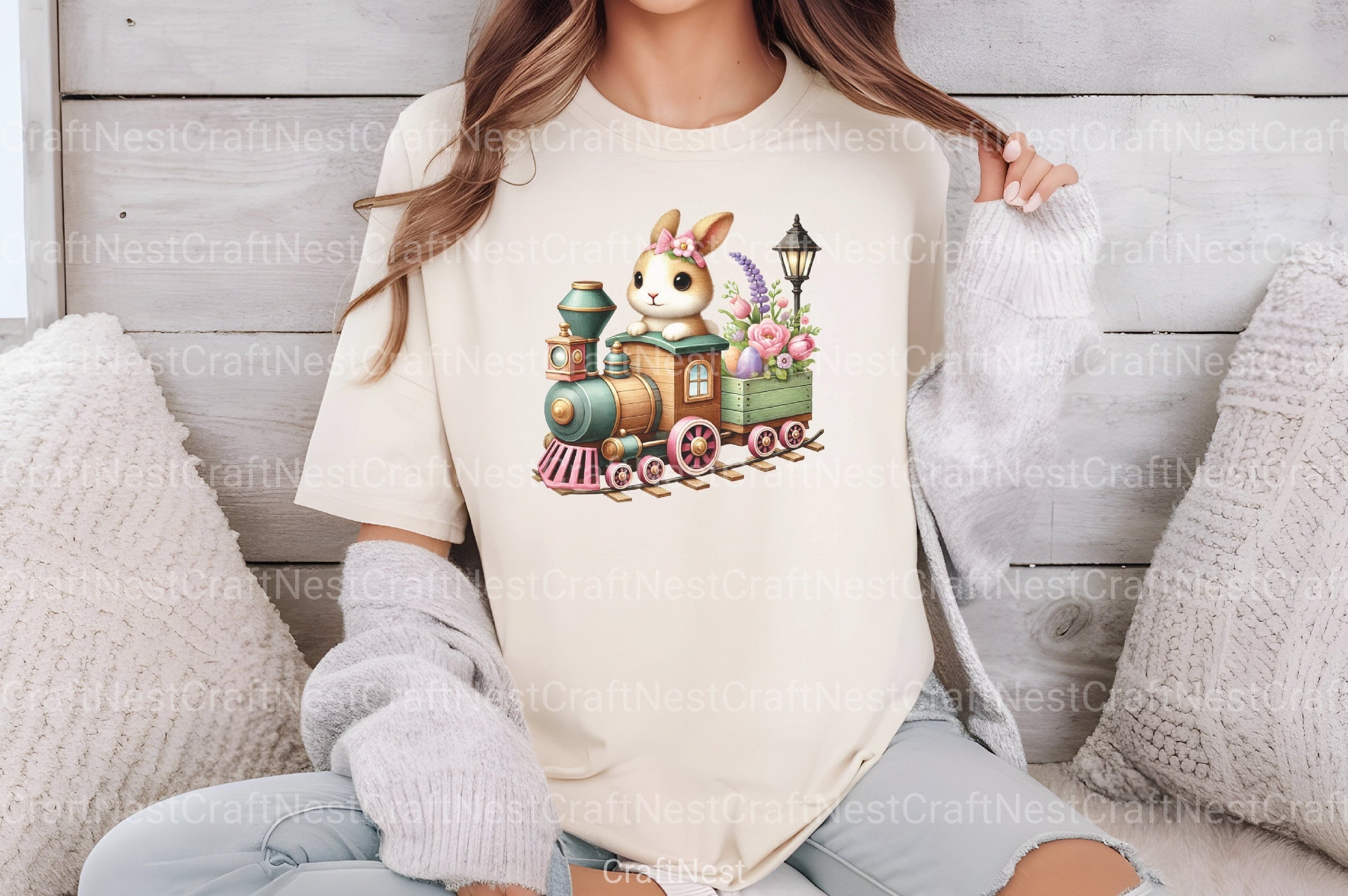 Easter Bunny Train Clipart Bundle 1 - CraftNest - Digital Crafting and Art