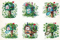 Spring Mailbox Clipart Bundle 3 - CraftNest - Digital Crafting and Art