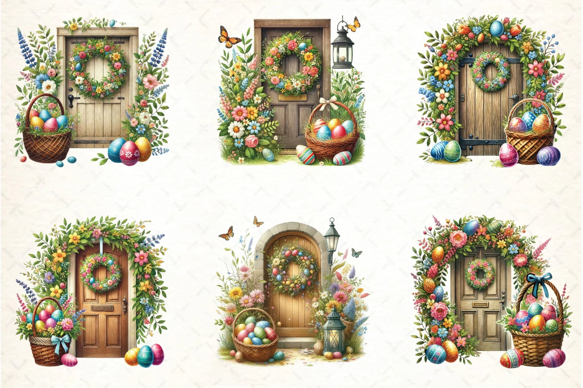 Easter Doors Clipart Bundle - CraftNest - Digital Crafting and Art