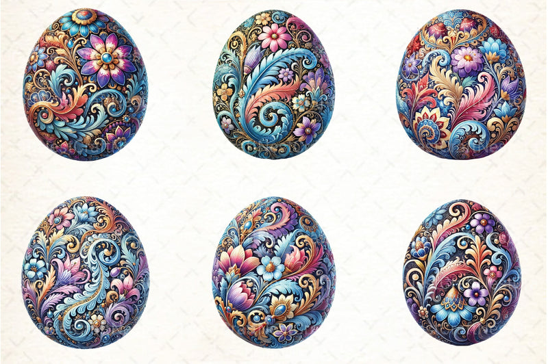 Easter Egg Clipart Bundle 1 - CraftNest - Digital Crafting and Art