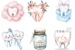 Dentist Tooth Sublimation Clipart Bundle - CraftNest - Digital Crafting and Art