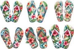Summer Flip Flops Clipart Bundle - CraftNest - Digital Crafting and Art