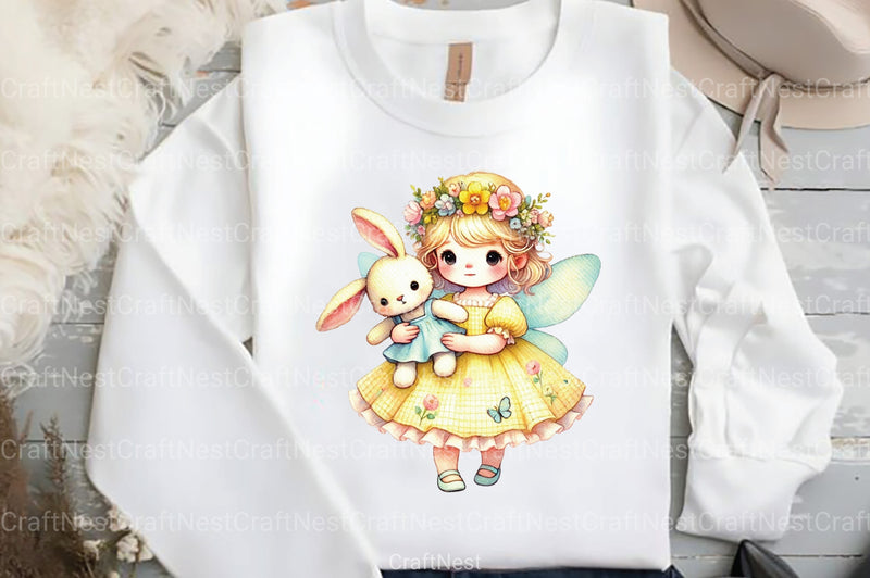 Easter Fairy Clipart Bundle 66 - CraftNest - Digital Crafting and Art