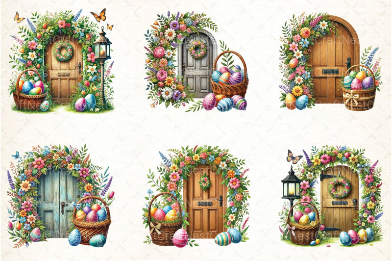 Easter Doors Clipart Bundle 44 - CraftNest - Digital Crafting and Art