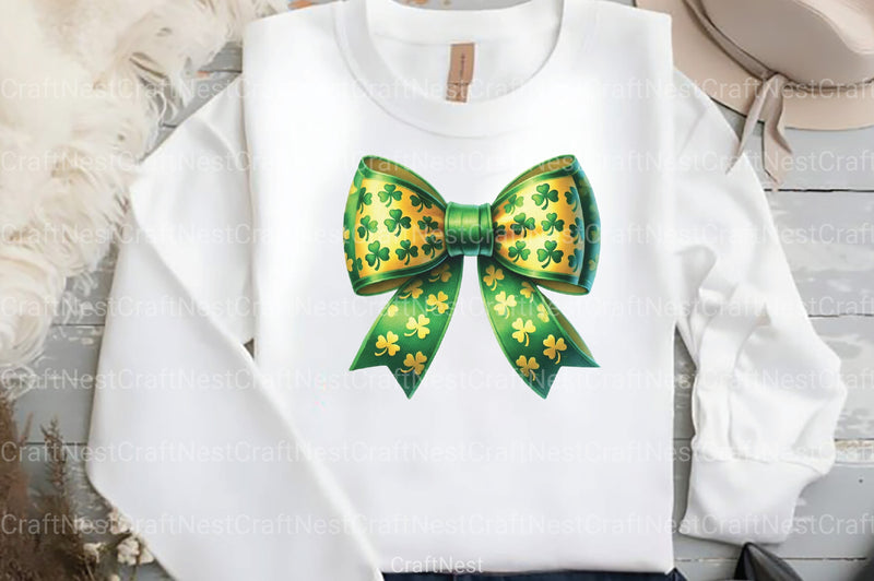 St. Patrick's Day Bow Clipart Bundle 4 - CraftNest - Digital Crafting and Art