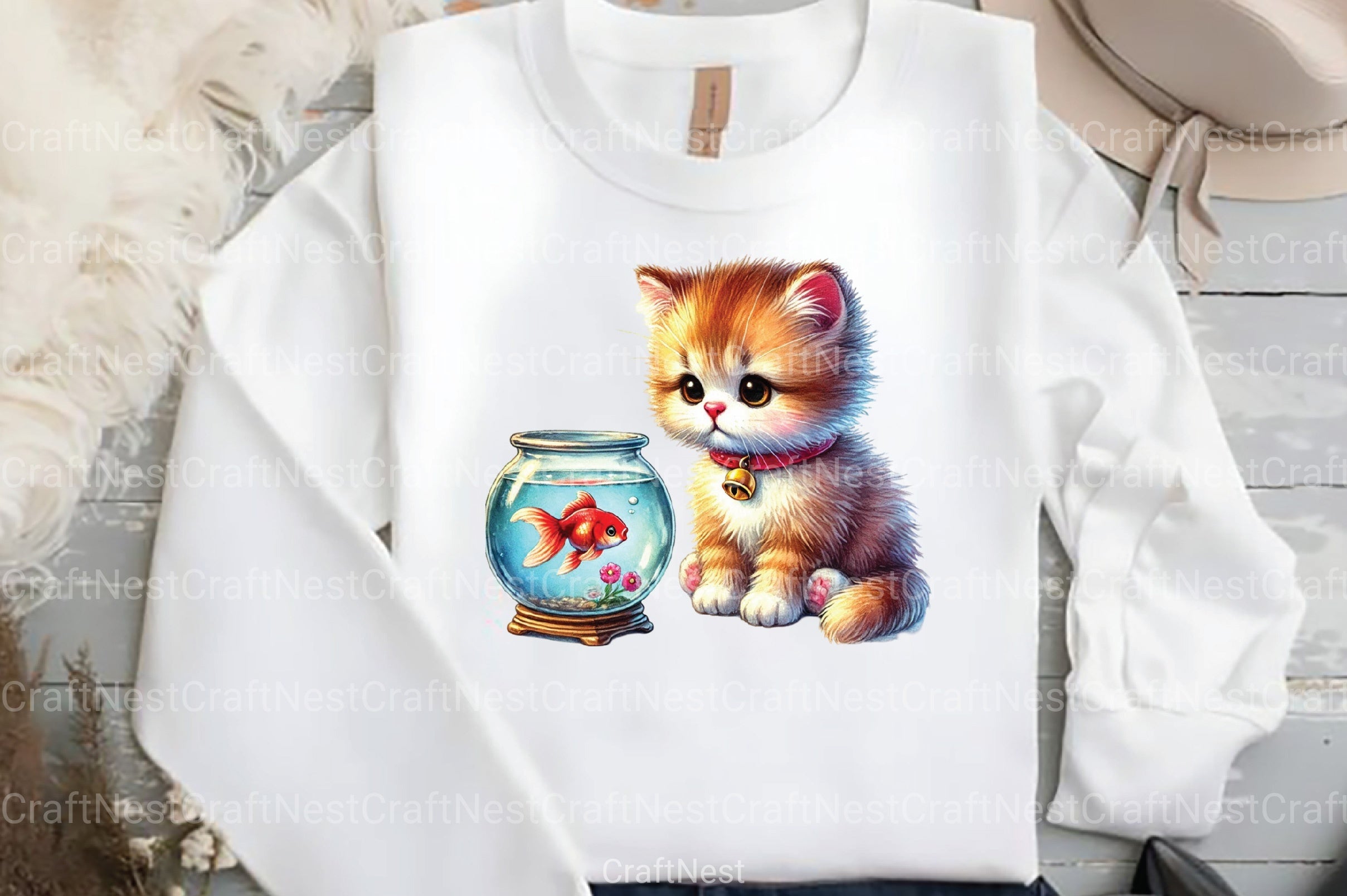 Cat Clipart Bundle for Creative Projects - CraftNest - Digital Crafting and Art