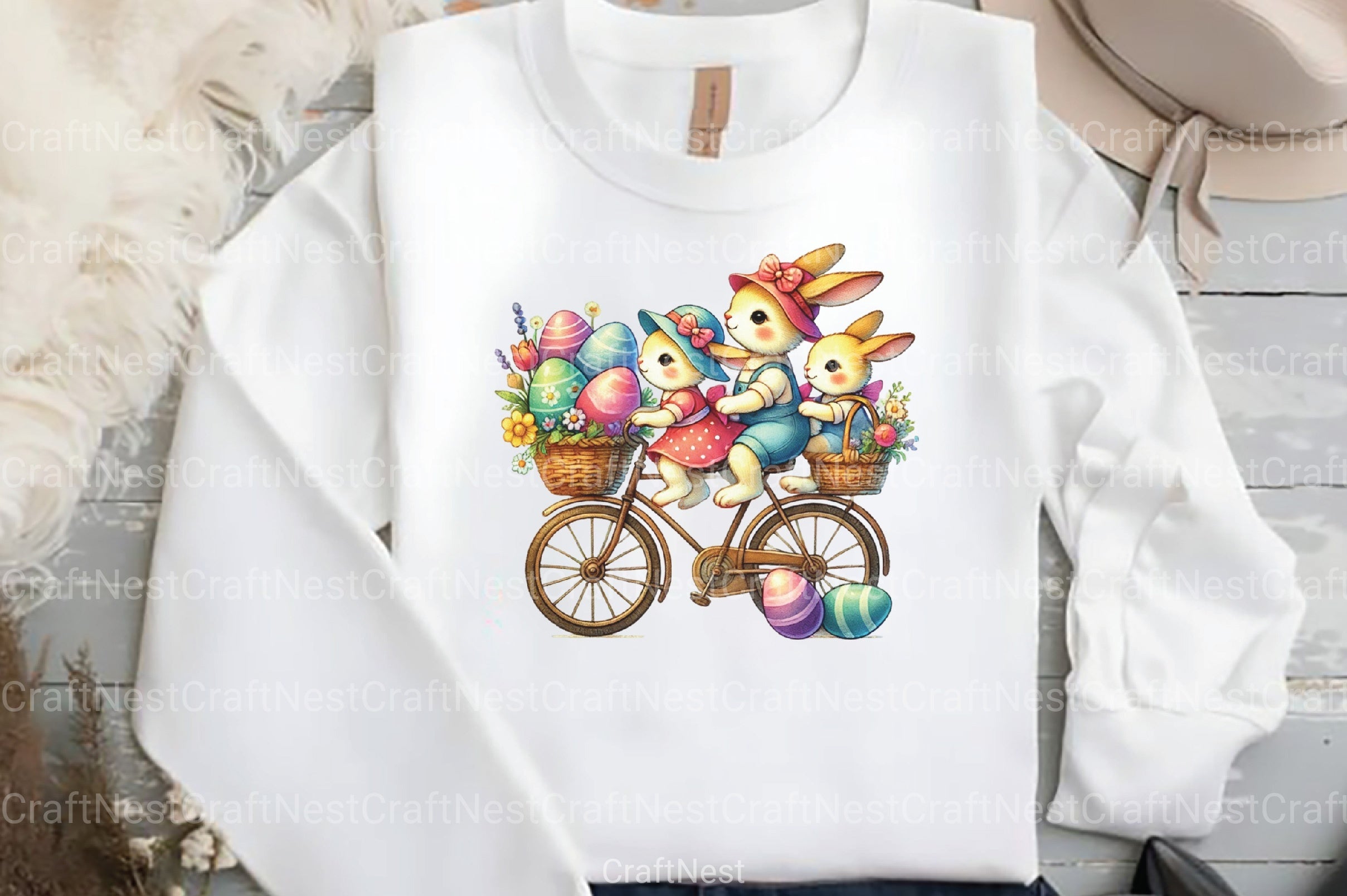 Easter Bunnies Family Clipart Bundle 99 - CraftNest - Digital Crafting and Art