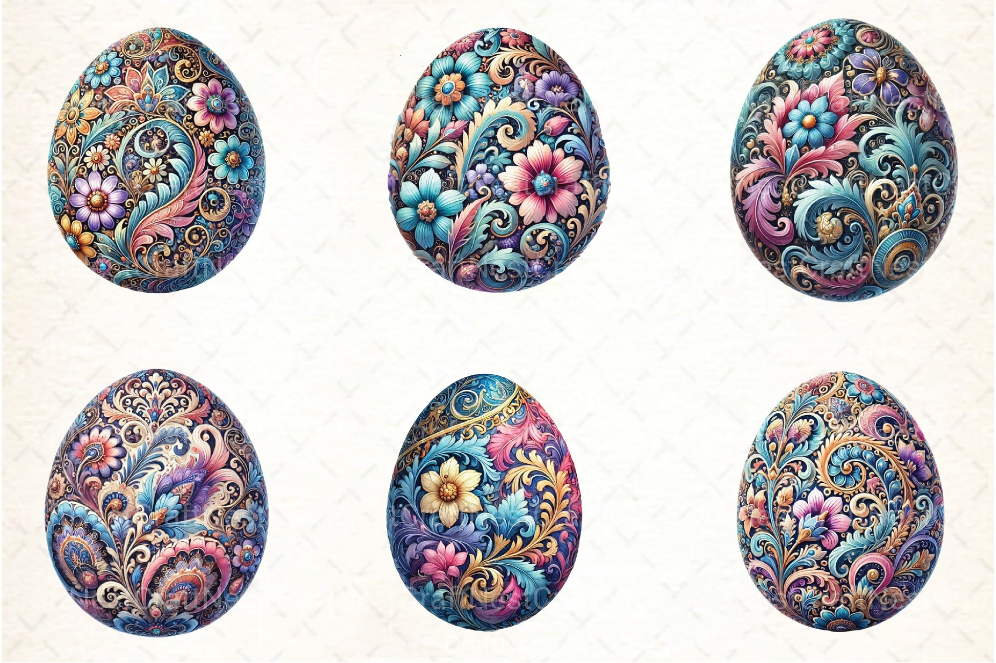 Easter Egg Clipart Bundle 1 - CraftNest - Digital Crafting and Art