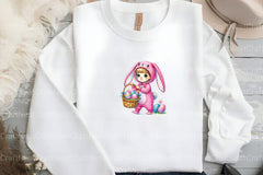 Cute Easter Girls Clipart Bundle - CraftNest - Digital Crafting and Art