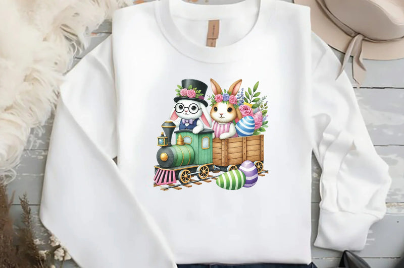 Easter Bunny Train Clipart Bundle - CraftNest - Digital Crafting and Art