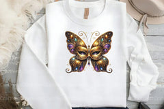 Mardi Gras Butterfly Clipart Bundle 99 - CraftNest - Digital Crafting and Art