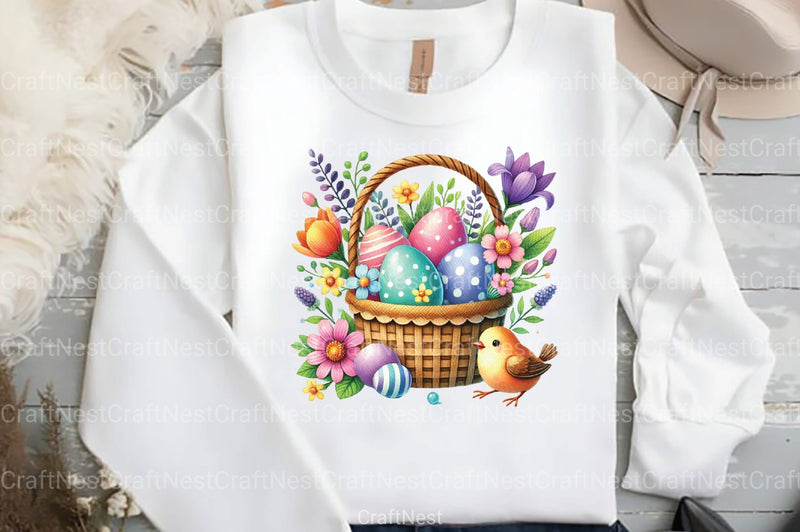 Easter Egg Basket Clipart Bundle - CraftNest - Digital Crafting and Art