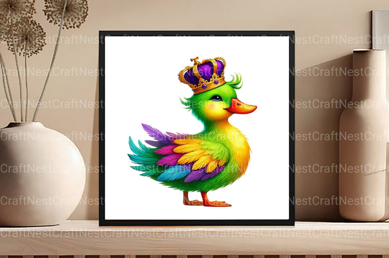 Mardi Gras Duck Clipart Bundle 2 - CraftNest - Digital Crafting and Art