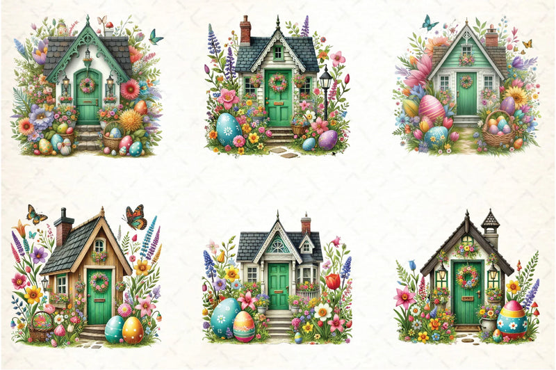 Easter Home Clipart Bundle - CraftNest - Digital Crafting and Art
