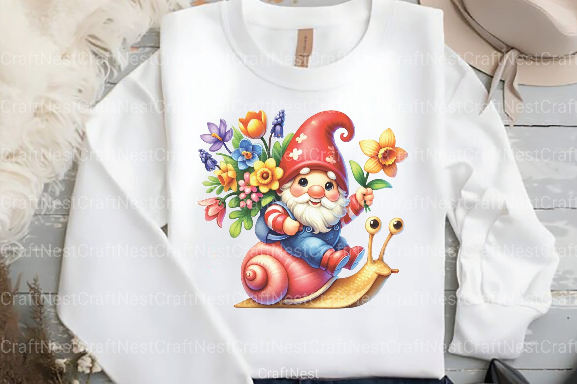 Spring Gnome Clipart Bundle - CraftNest - Digital Crafting and Art