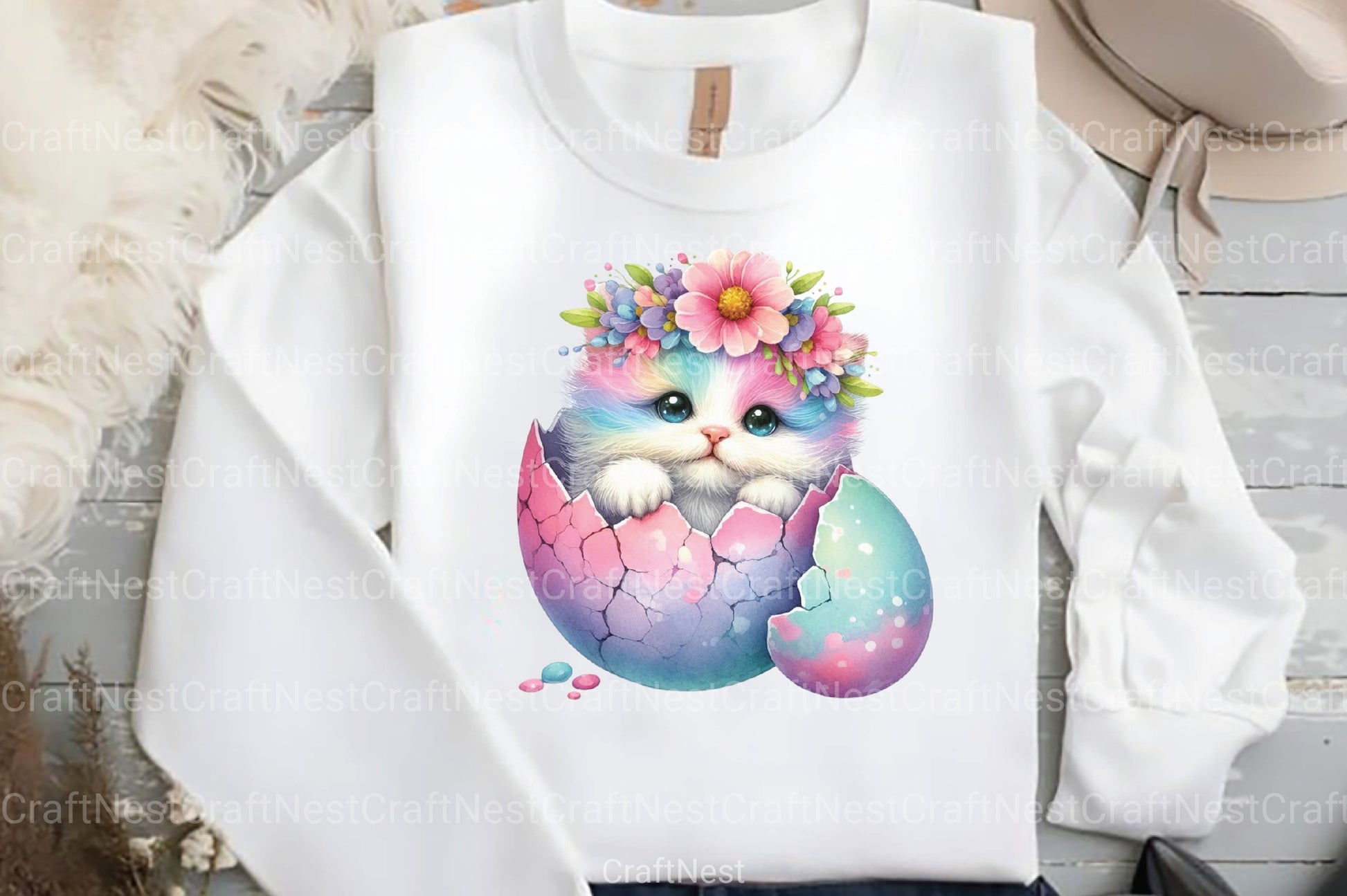 Easter Cats Clipart Bundle - CraftNest - Digital Crafting and Art