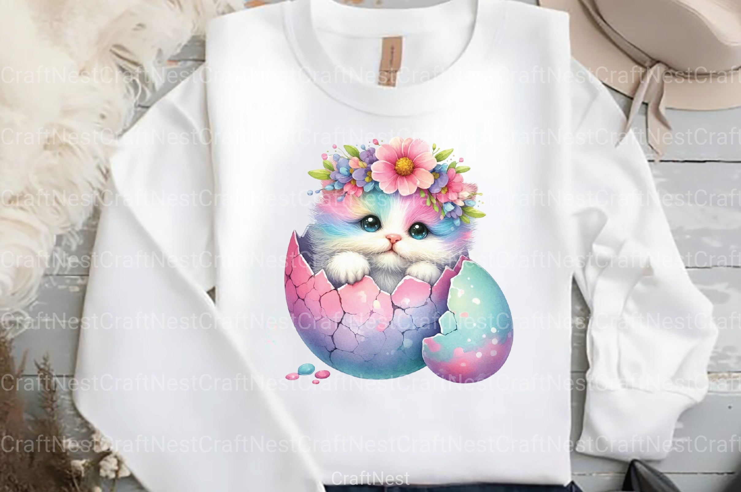 Easter Cats Clipart Bundle - CraftNest - Digital Crafting and Art