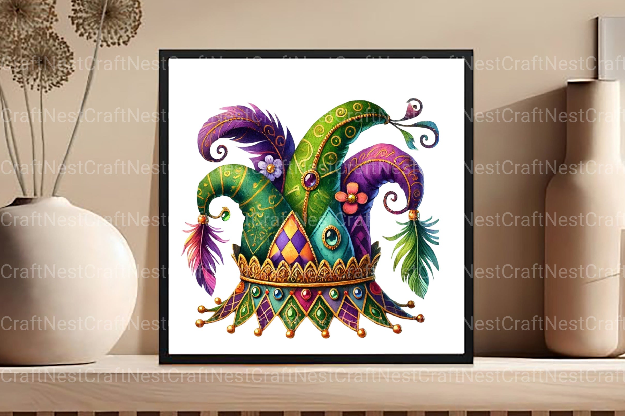 Mardi Gras Hat Clipart Bundle 1 - CraftNest - Digital Crafting and Art