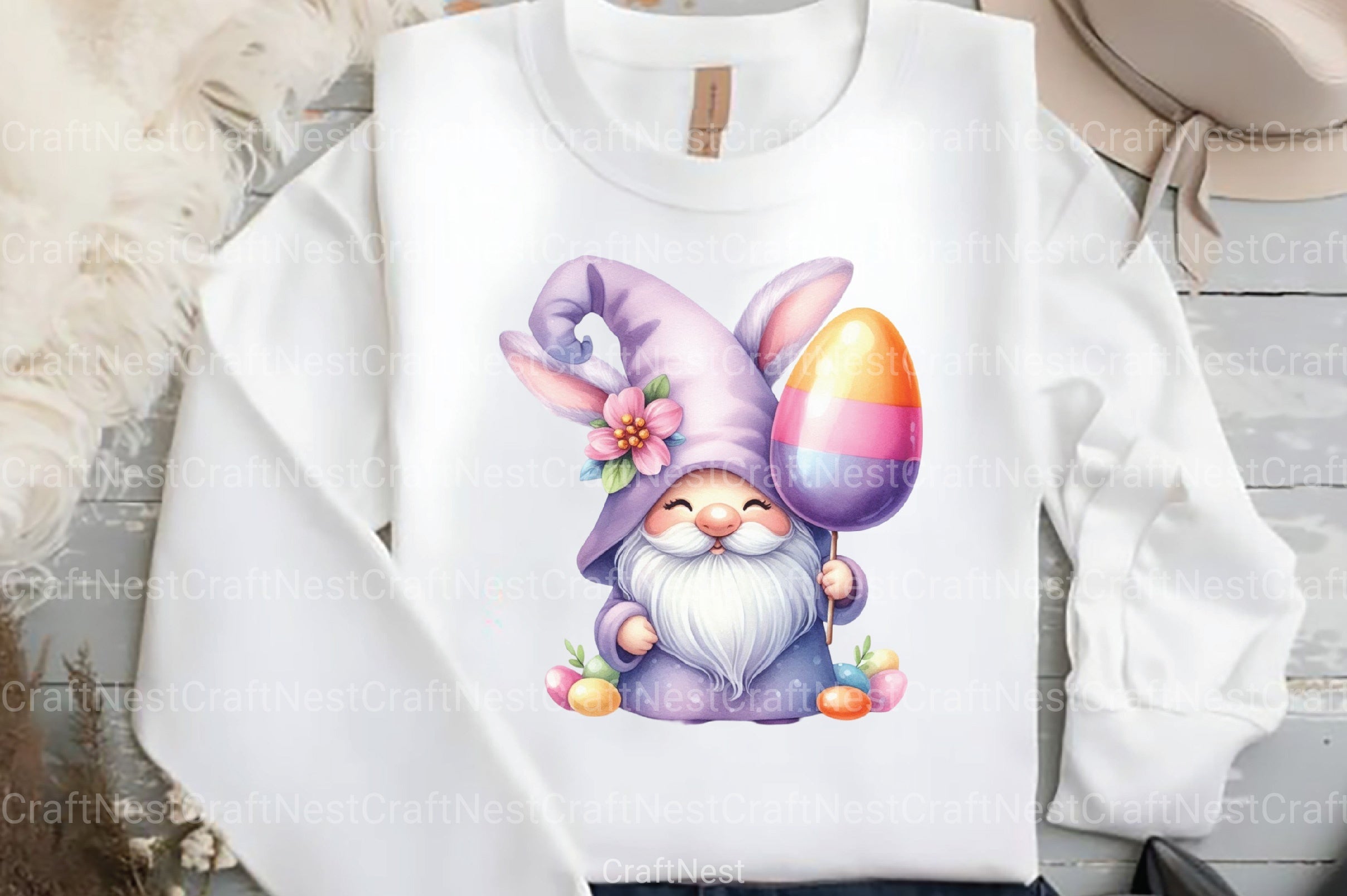 Cute Easter Gnomes Clipart Bundle - CraftNest - Digital Crafting and Art