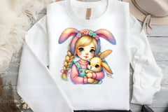 Spring Easter Girls Clipart Bundle - CraftNest - Digital Crafting and Art