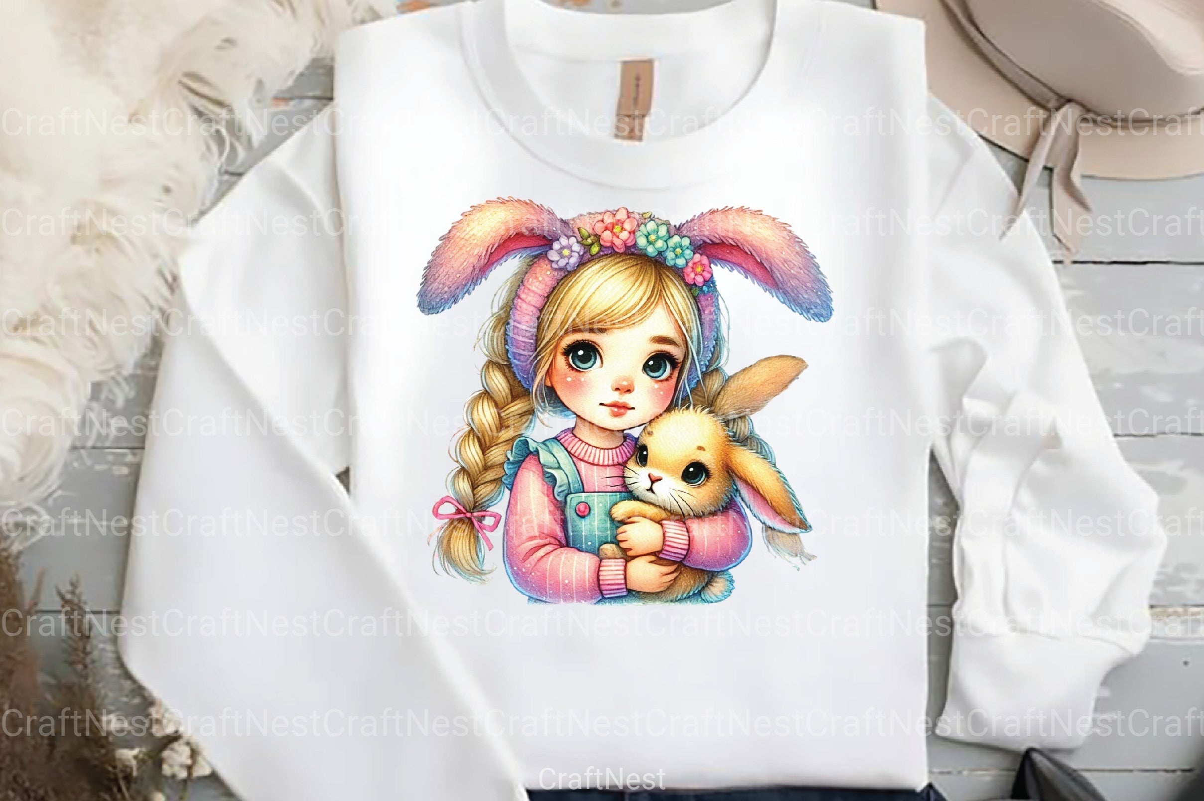 Spring Easter Girls Clipart Bundle - CraftNest - Digital Crafting and Art