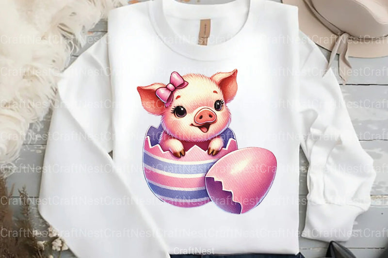 Easter Eggshell Animals Clipart Bundle 1 - CraftNest - Digital Crafting and Art