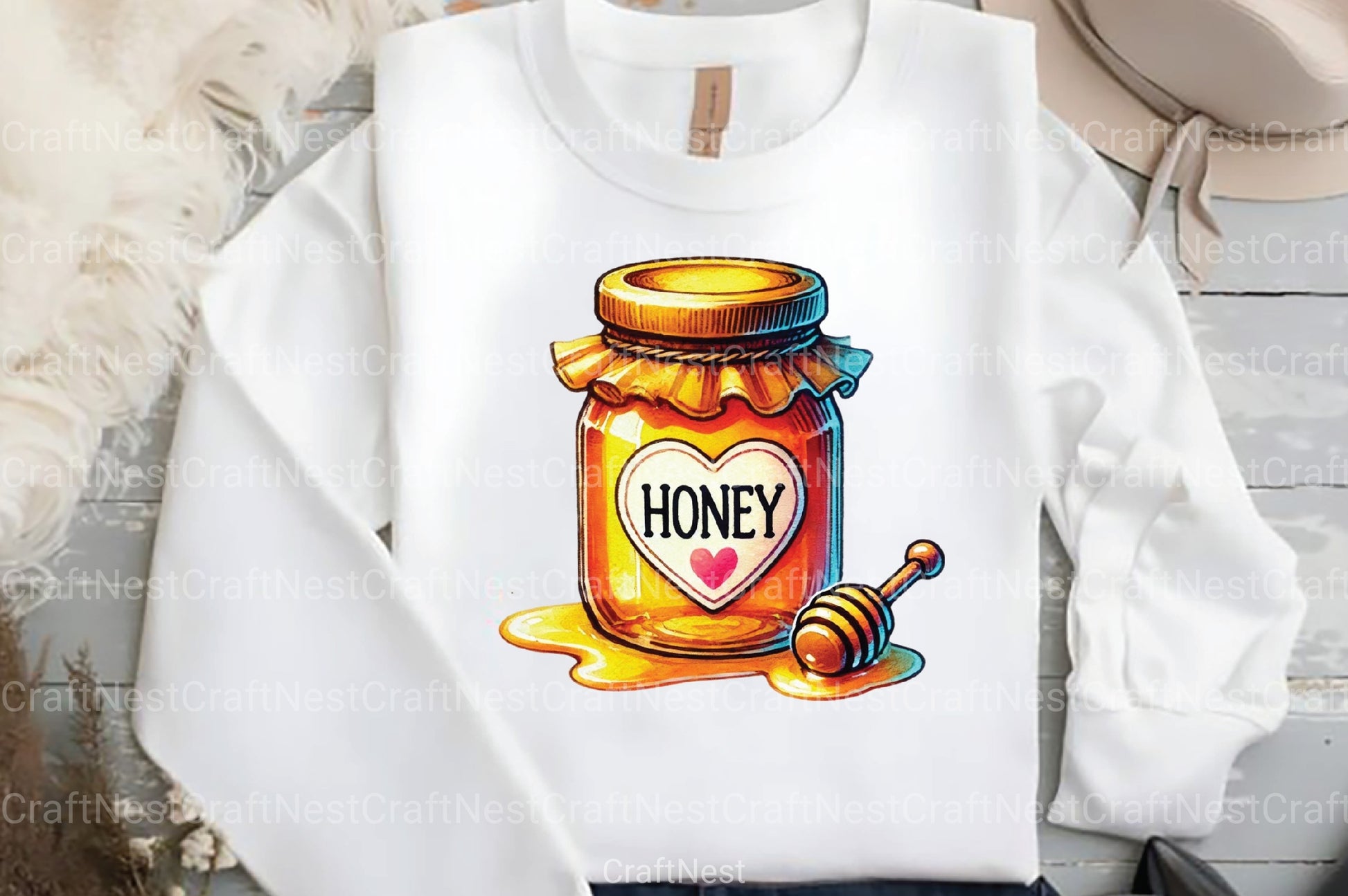 Spring Honey Jar Clipart Bundle 1 - CraftNest - Digital Crafting and Art