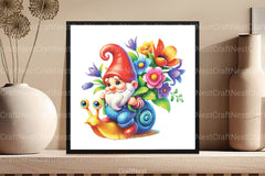 Spring Gnome Clipart Bundle - CraftNest - Digital Crafting and Art