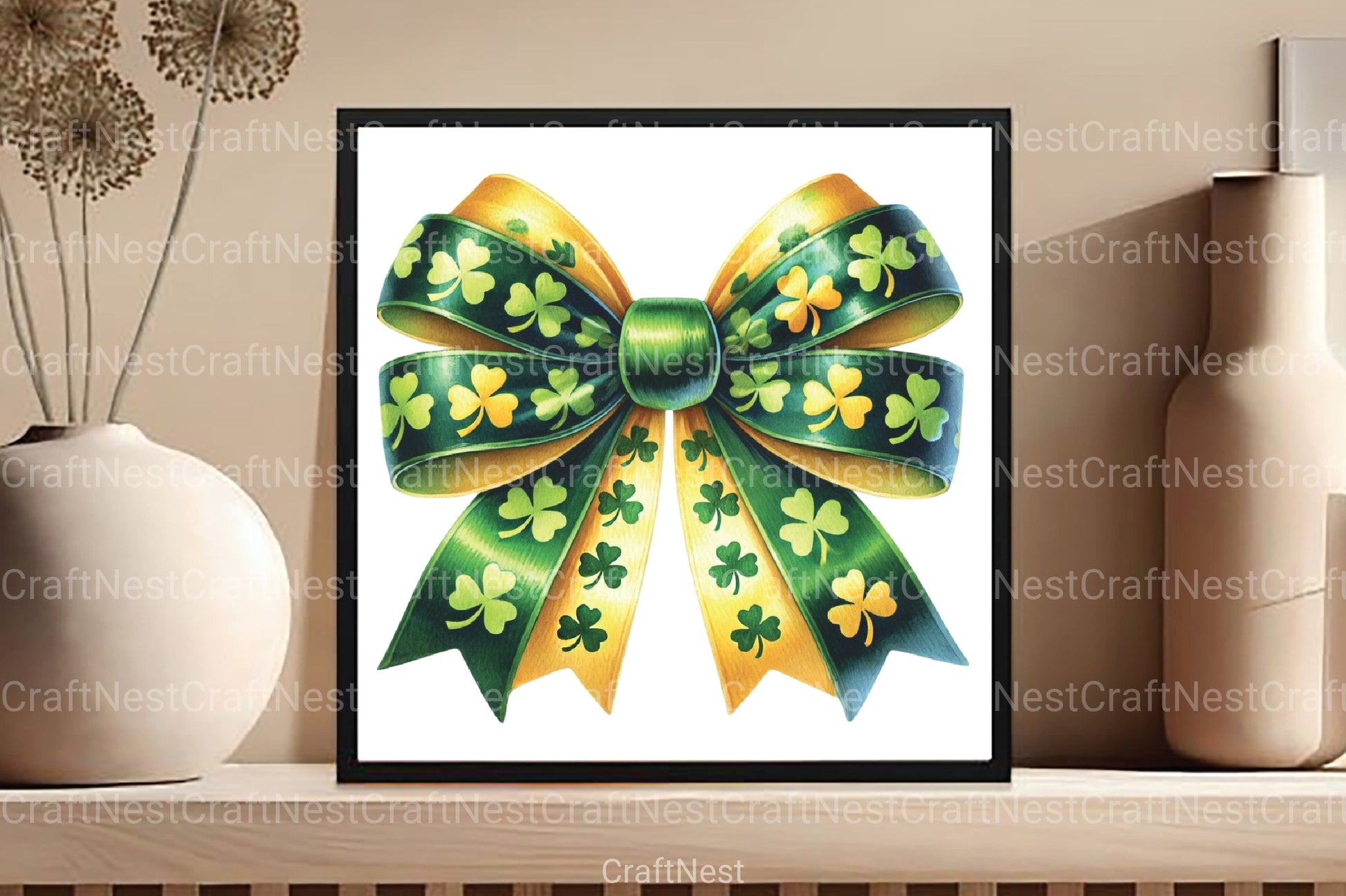 St. Patrick's Day Bow Clipart Bundle 4 - CraftNest - Digital Crafting and Art