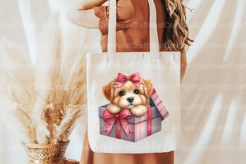 Valentine Peeking Dog Clipart Bundle - CraftNest - Digital Crafting and Art