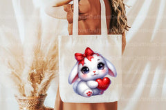 Valentine Cute Bunny Clipart Bundle - CraftNest - Digital Crafting and Art