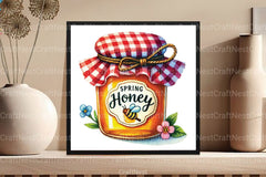 Spring Honey Jar Clipart Bundle 1 - CraftNest - Digital Crafting and Art