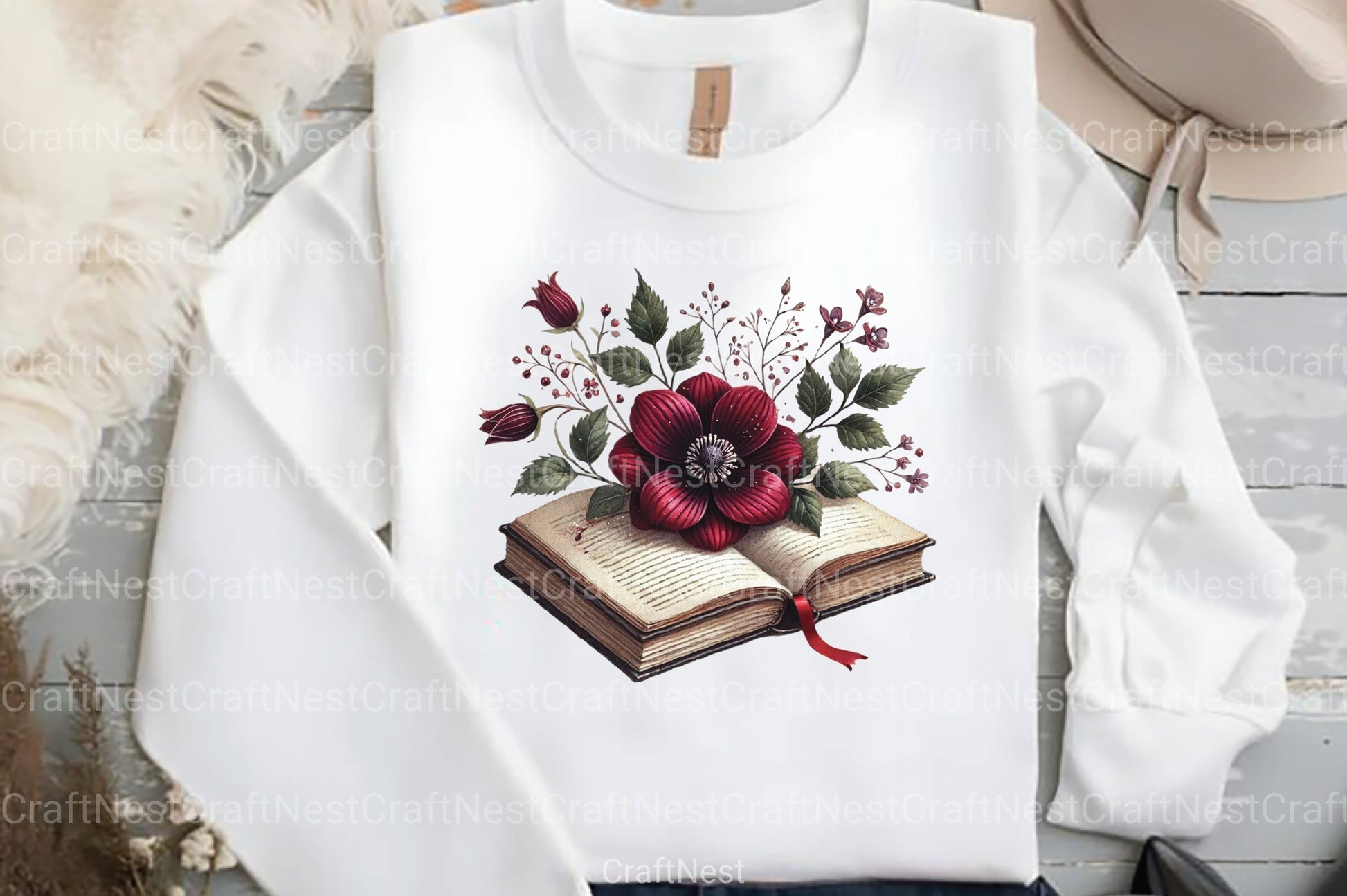 Burgundy Spring Clipart Bundle 555 - CraftNest - Digital Crafting and Art