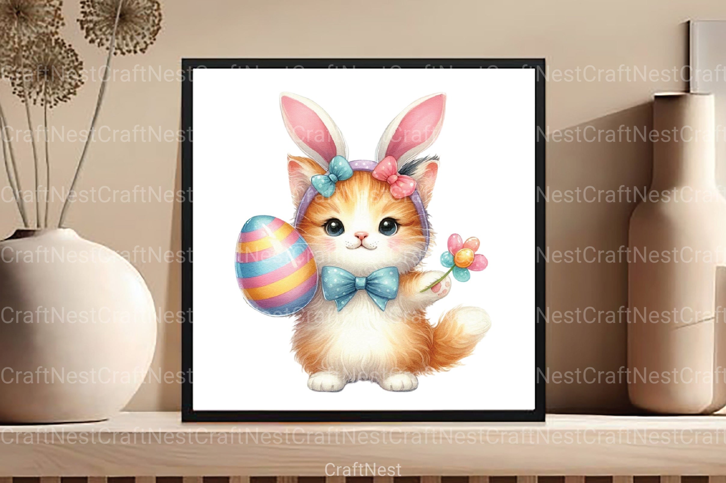 Easter Cats Clipart Bundle - CraftNest - Digital Crafting and Art