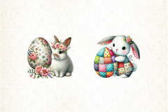 Easter Bunny Egg Clipart Bundle - CraftNest - Digital Crafting and Art