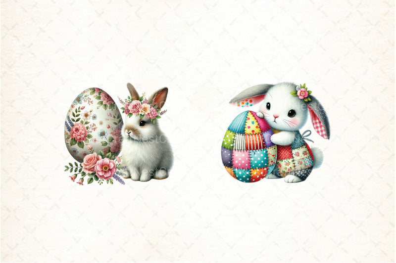 Easter Bunny Egg Clipart Bundle - CraftNest - Digital Crafting and Art