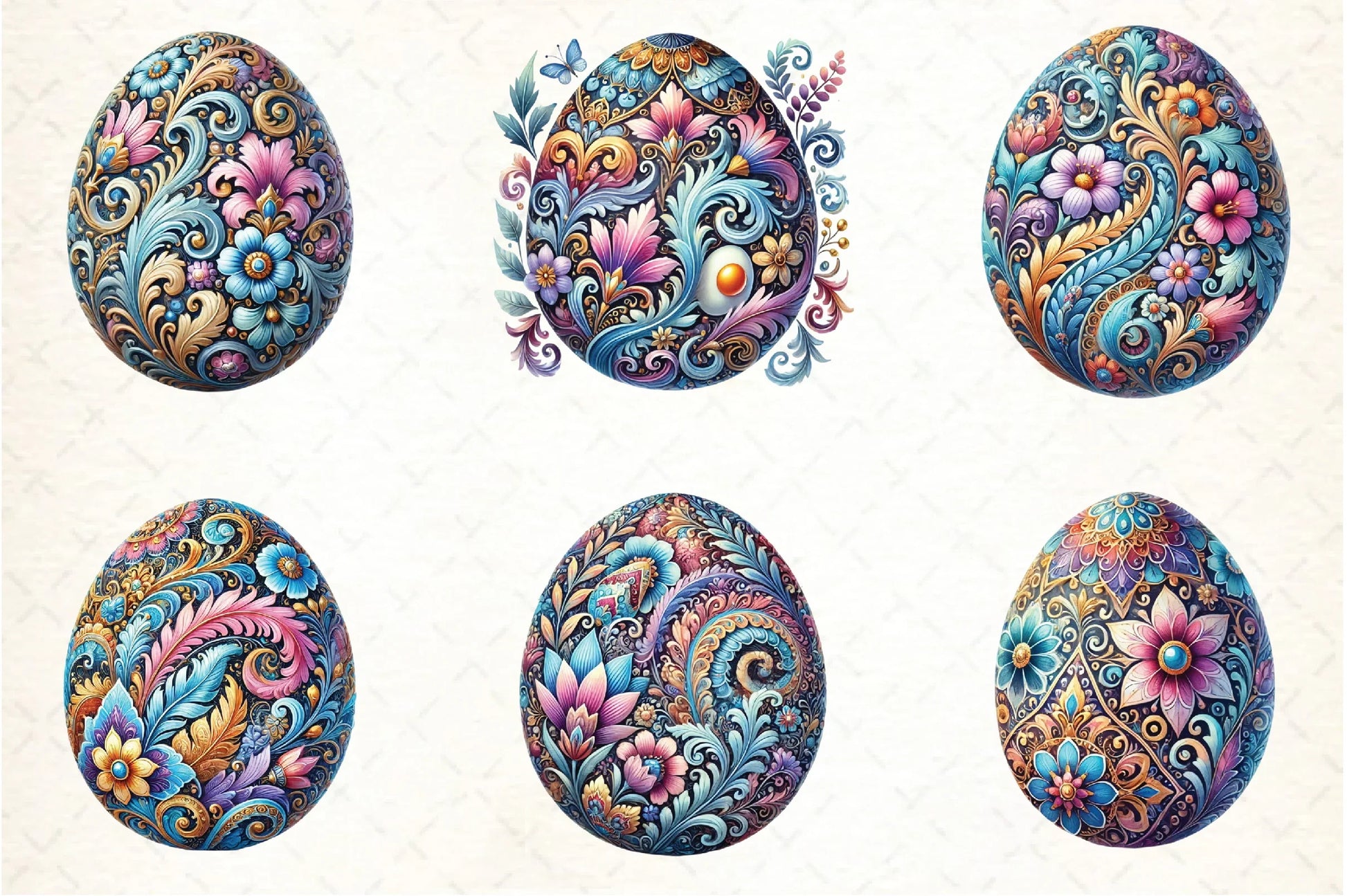 Easter Egg Clipart Bundle - CraftNest - Digital Crafting and Art
