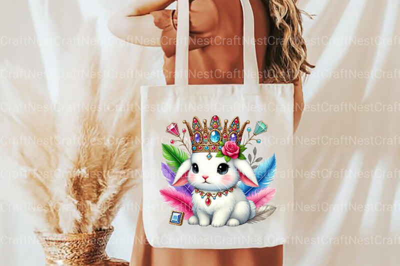 Mardi Gras Cute Rabbit Clipart Bundle - CraftNest - Digital Crafting and Art