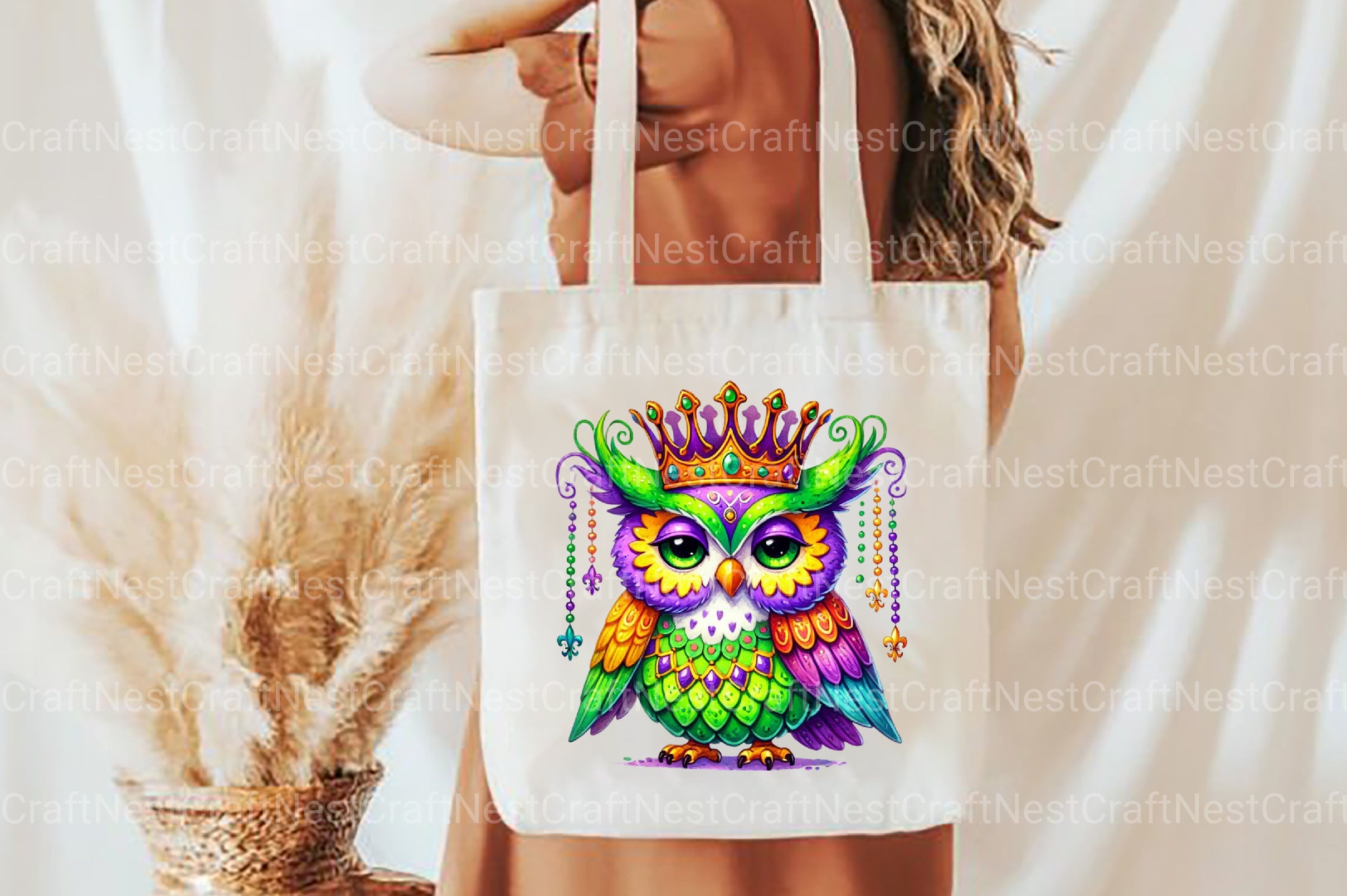 Mardi Gras Owl Clipart Bundle - CraftNest - Digital Crafting and Art