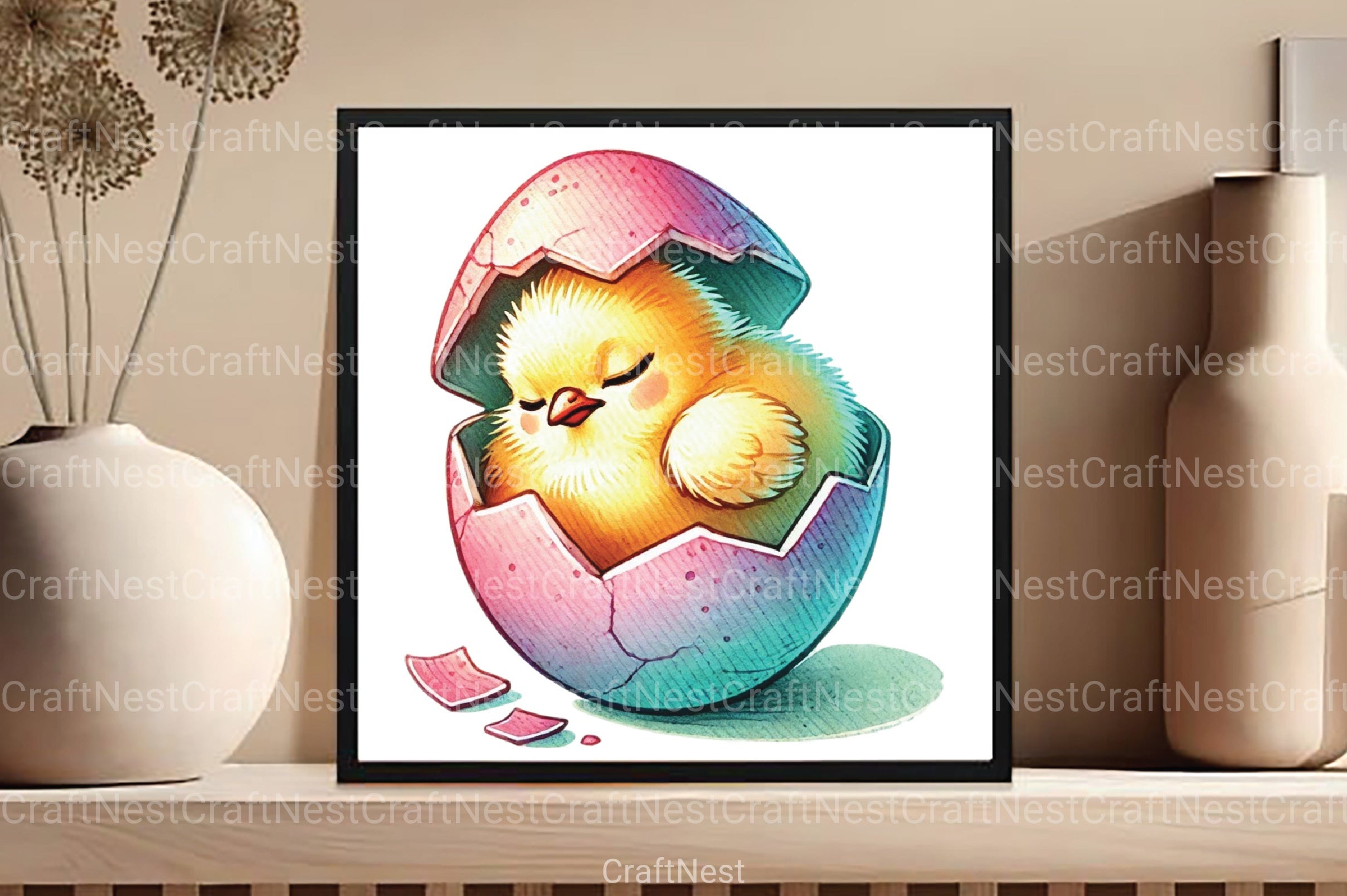 Cute Easter Eggs Clipart Bundle 2 - CraftNest - Digital Crafting and Art