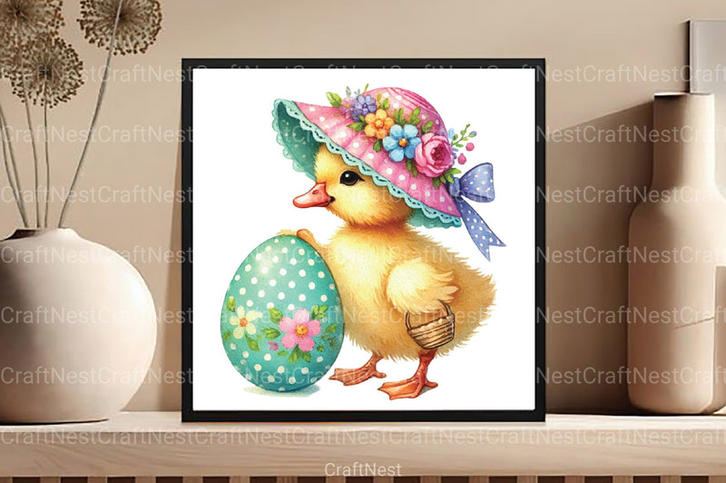 Vintage Easter Duck Clipart Bundle 2 - CraftNest - Digital Crafting and Art