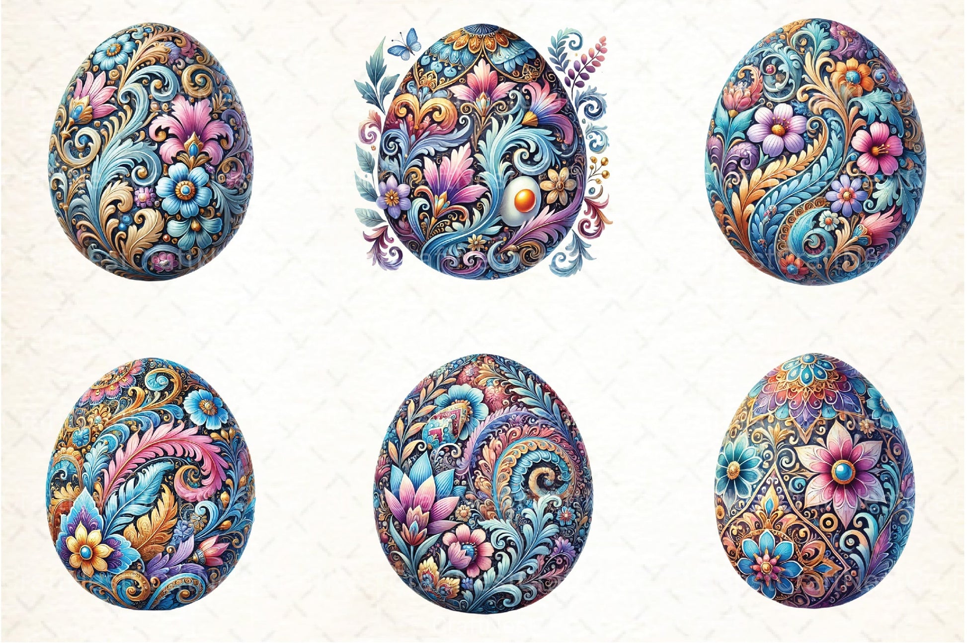 Easter Egg Clipart Bundle 1 - CraftNest - Digital Crafting and Art