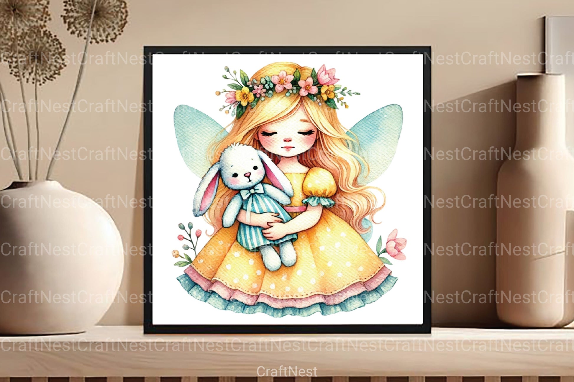 Easter Fairy Clipart Bundle 66 - CraftNest - Digital Crafting and Art