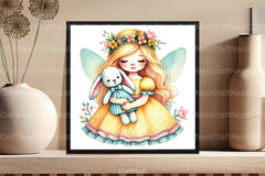 Easter Fairy Clipart Bundle 66 - CraftNest - Digital Crafting and Art