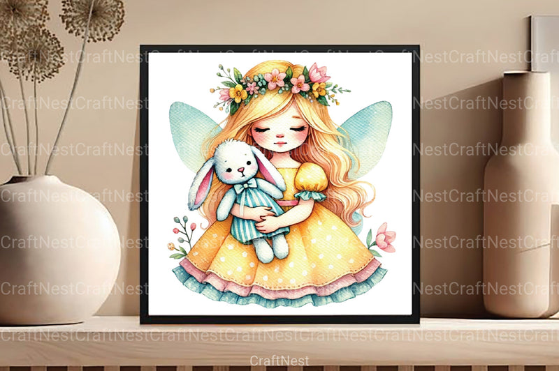 Easter Fairy Clipart Bundle 66 - CraftNest - Digital Crafting and Art