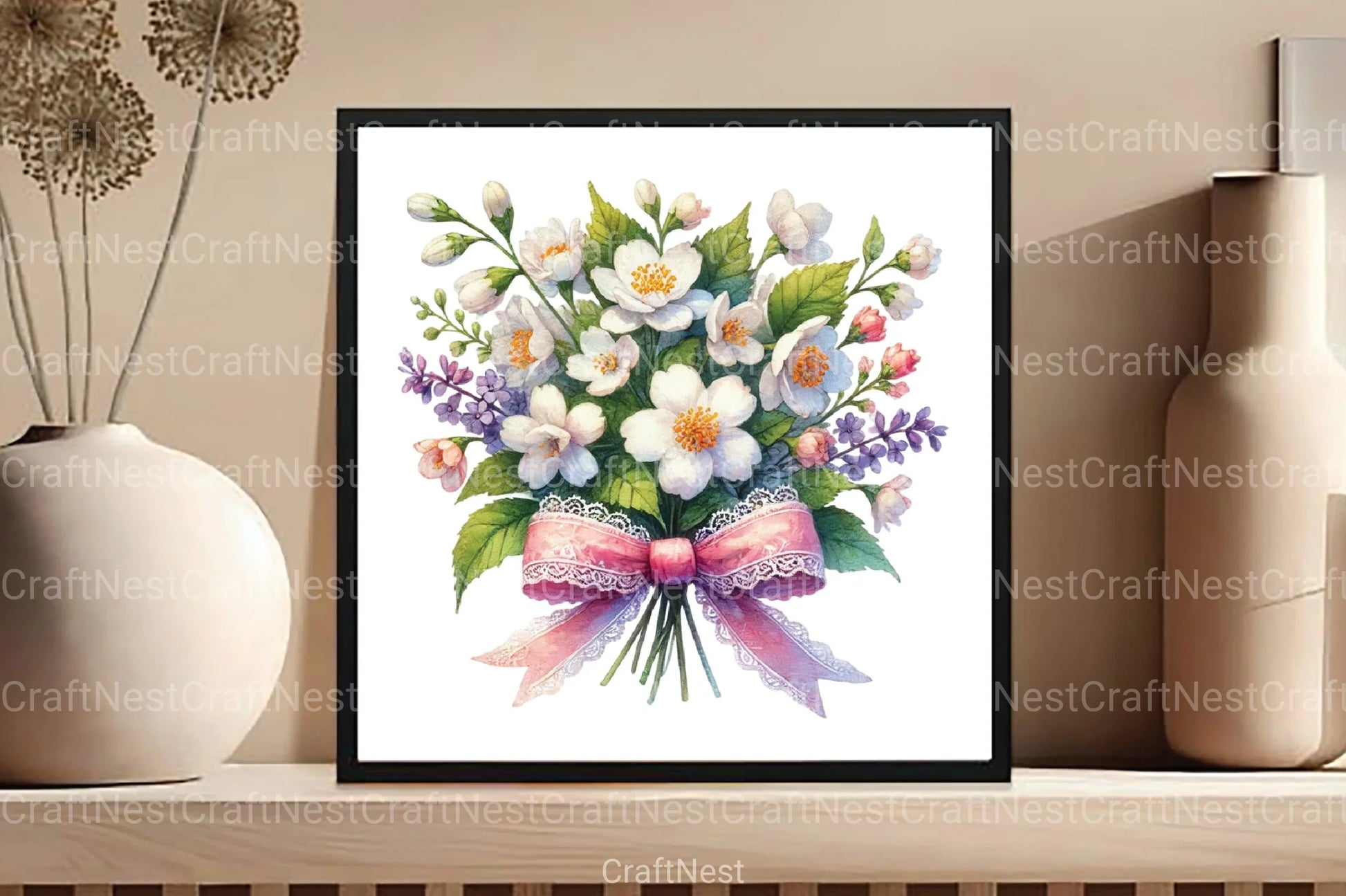 Spring Jasmine Flower Clipart Bundle 7 - CraftNest - Digital Crafting and Art