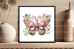 Easter Knitted Butterfly Clipart Bundle - CraftNest - Digital Crafting and Art